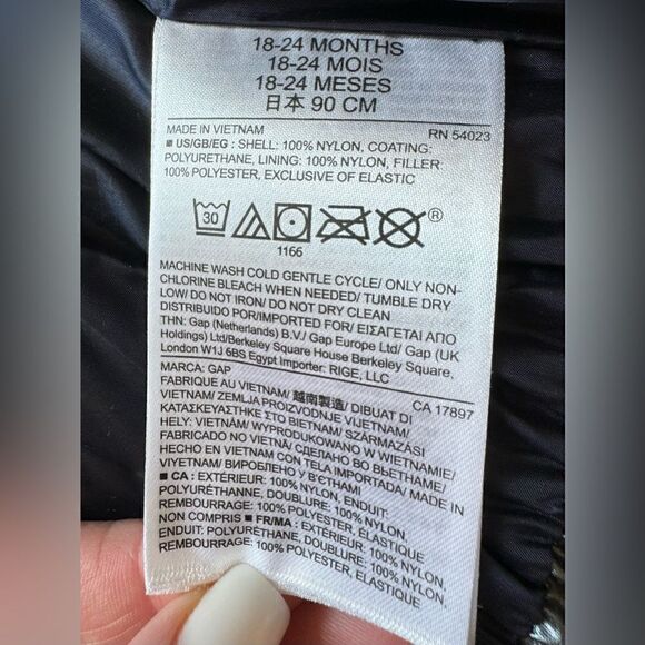 GAP Baby Silver Puffer Vest 18-24 - Picture 4 of 4
